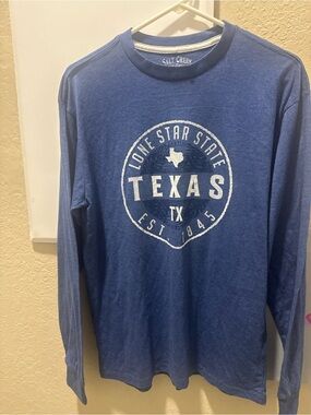 Salt Creek Blue Long-Sleeve Texas Graphic Tee